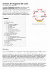 Research paper thumbnail of Systems development life cycle