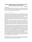 Research paper thumbnail of Tobar(2009) Reforma y medicamentos para el fortalecimiento de los sistemas de salud en América Latina