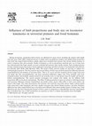 Research paper thumbnail of Influences of limb proportions and body size on locomotor kinematics in terrestrial primates and fossil hominins