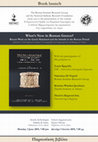 Research paper thumbnail of SAIA hosts: BOOK LAUNCH - "What's New in Roman Greece?", Eds. V. DI NAPOLI, F. CAMIA, V. EVANGELIDIS, D. GRIGOROPOULOS, D. ROGERS, S. VLIZOS (2019). Organized by the Roman Seminar Research Group and the National Hellenic Research Foundations. 3.06.2019, 'Doro Levi Lecture Hall', 7.00 p.m.