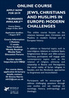 Research paper thumbnail of Cambridge Online Course (Woolf Institute): Jews, Christians and Muslims in Europe: Modern Challenges - Deadline 1 August 2019