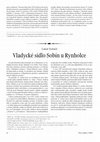 Research paper thumbnail of Vladycké sídlo Sobín u Rynholce