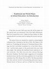 Research paper thumbnail of Traditional and World Music in School Education: An Introduction13 Traditional and World Music in School Education: An Introduction