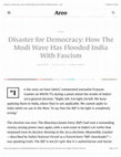 Research paper thumbnail of Disaster for Democracy: How The Modi Wave Has Flooded India With Fascism