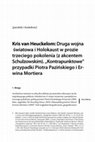 Research paper thumbnail of Kris van Heuckelom – Druga wojna światowa i Holokaust w prozie trzeciego pokolenia (z akcentem Schulzowskim). „Kontrapunktowe” przypadki Piotra Pazińskiego i Erwina Mortiera