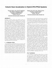 Research paper thumbnail of Column Scan Acceleration in Hybrid CPU-FPGA Systems