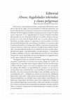 Research paper thumbnail of EDITORIAL. Abusos, ilegalidades toleradas y clases peligrosas. Anuario Colombiano de Historia Social y de la Cultura  46.2 (2019): 23-31. Robert Buffington, Lila Caimari & Max S. Hering Torres.