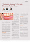 Research paper thumbnail of "Fashionable Dentistry": Let's make Dentistry a Fashion Trend