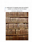 Research paper thumbnail of A Select Bibliography