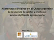 Research paper thumbnail of Preci A., 2018, Aliarse para dividirse en el Chaco argentino