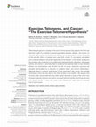 Research paper thumbnail of Exercise, Telomeres, and Cancer: "The Exercise-Telomere Hypothesis"