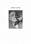 Research paper thumbnail of Ortega y Gasset