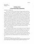 Research paper thumbnail of Striking Facts A Non-Surprising Explanation