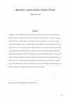 Research paper thumbnail of Questions, content and the varieties of force