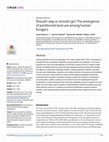 Research paper thumbnail of Should I stay or should I go? The emergence of partitioned land use among human foragers