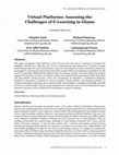 Research paper thumbnail of Virtual Platforms: Assessing the Challenges of E-Learning in Ghana