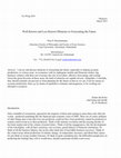 Research paper thumbnail of Well-Known and Less Known Obstacles to Forecasting the Future Zeiten der Krise sind Zeiten der Kritik