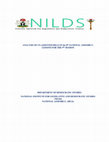 Research paper thumbnail of ANALYSIS OF UN-ASSENTED BILLS IN the 8 th NATIONAL ASSEMBLY: LESSONS FOR THE 9 th SESSION DEPARTMENT OF DEMOCRATIC STUDIES NATIONAL INSTITUTE FOR LEGISLATIVE AND DEMOCRATIC STUDIES (NILDS) NATIONAL ASSEMBLY, ABUJA