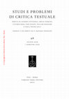 Research paper thumbnail of Storia degli "Amori" di Ludovico Savioli, in «Studi e Problemi di Critica Testuale», 98 (2019), pp. 251-274.