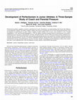 Research paper thumbnail of Development of perfectionism in junior athletes: A three-sample study of coach and parental pressure [2019]