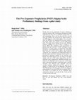 Research paper thumbnail of The Pre-Exposure Prophylaxis (PrEP) Stigma Scale: Preliminary findings from a pilot study