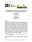 Research paper thumbnail of Causal relationships between perceived enjoyment and perceived ease of use: An alternative approach