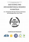 Research paper thumbnail of SYMPOSIUM PROGRAM -  SEED SCIENCE AND ARCHAEOBOTANICAL RESEARCH IN ANATOLIA