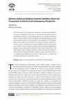 Research paper thumbnail of Spiritual Capital and Religious Evolution: Buddhist Values and Transactions in Historical and Contemporary Perspective