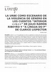 Research paper thumbnail of La urbe como escenario de la violencia de género en los cuentos “interior <<L>>” de Julio Ramón Ribeyro y “a língua do P” de Clarice Lispector