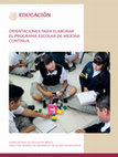 Research paper thumbnail of ORIENTACIONES PARA ELABORAR EL PROGRAMA ESCOLAR DE MEJORA CONTINUA