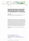 Research paper thumbnail of Experimental Poiesis as Systems Thinking: McLuhan's Tetrad and the Comprehension of Complexity