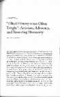 Research paper thumbnail of “Tilted history is too often taught”: Activism, Advocacy, and Restoring Humanity