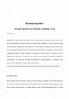 Research paper thumbnail of Running together: the social capital at a running event (AOM)