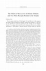 Research paper thumbnail of The Affairs of the Lesonis in Roman Tebtunis and Two More Receipts Related to the Temple