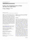 Research paper thumbnail of Predictive Value of Morphological Features in Patients with Autism versus Normal Controls