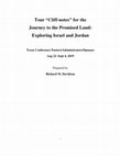 Research paper thumbnail of Tour Notes Texas Conference Israel and Jordan Richard Davidson Fall 2019 Revised Sept 9, 2019