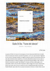 Research paper thumbnail of «Eleonora bruciava», "Trame del silenzio" di Giulio Di Dio