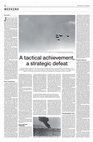 Research paper thumbnail of A Tactical Achievement, A Strategic Defeat (Haaretz Supplement, Sep. 2019)