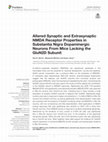 Research paper thumbnail of Altered Synaptic and Extrasynaptic NMDA Receptor Properties in Substantia Nigra Dopaminergic Neurons From Mice Lacking the GluN2D Subunit