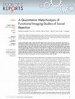 Research paper thumbnail of A Quantitative Meta-Analysis of Functional Imaging Studies of Social Rejection