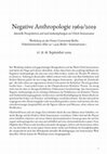 Research paper thumbnail of Negative Anthropologie 1969/2019 (Berlin, September 2019)