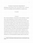 Research paper thumbnail of The Authority of Conceptual Analysis in Hegelian Ethical Life