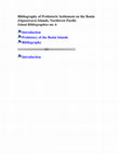 Research paper thumbnail of Bibliography of Prehistoric Settlement on the Bonin (Ogasawara) Islands, Northwest Pacific Island Bibliographies no. 6