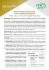 Research paper thumbnail of Research Report Brief 4 MANAGE-Centre for Agricultural Extension Innovations, Reforms and Agripreneurship Urban farming: Good practices and knowledge management