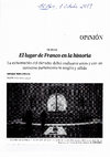 Research paper thumbnail of El lugar de Franco en la historia El País 1 octubre