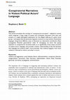 Research paper thumbnail of [article] Conspiratorial Narratives in Violent Political Actors' Language