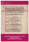 Research paper thumbnail of Presentazione del vol. di G. Carraro e D. Gallo «L'elogio di Anna Buzzacarini», Padova, Ist. per la storia ecclesiastica padovana, 2018 - Mercoledì 16 ottobre 2019, ore 16.30 - Padova, Museo diocesano (Piazza Duomo 12)