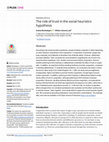 Research paper thumbnail of The role of trust in the Social Heuristics Hypothesis