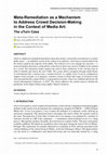 Research paper thumbnail of Meta-Remediation as a Mechanism to Address Crowd Decision-Making in the Context of Media Art