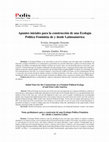 Research paper thumbnail of Apuntes iniciales para la construcción de una Ecología Política Feminista de y desde Latinoamérica [Initial Notes for the Construction of a Feminist Political Ecology of and from Latin America